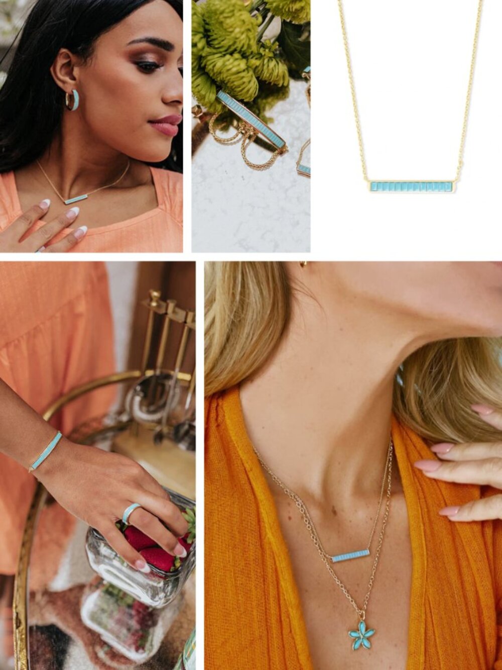 Kendra Scott Jack Turquoise Crystal Jewelry Set